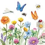 Decoupage Paper Napkins - Butterfly Meadow