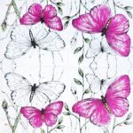 Decoupage Paper Napkins - Colourful Butterflies