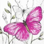 Decoupage Paper Napkins - Colourful Butterflies