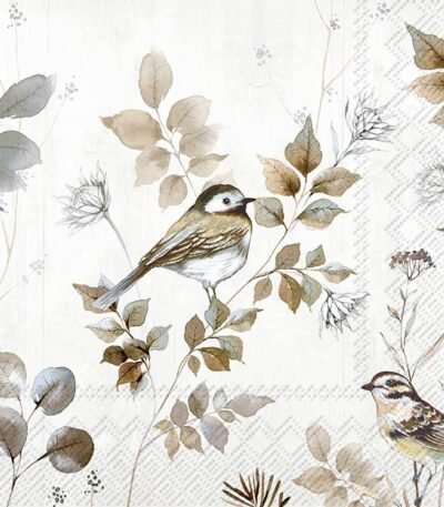 Decoupage Paper Napkins - Woodland Birds Nature
