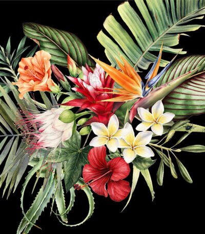 Decoupage Paper Napkins - Parfum De Paradis Black