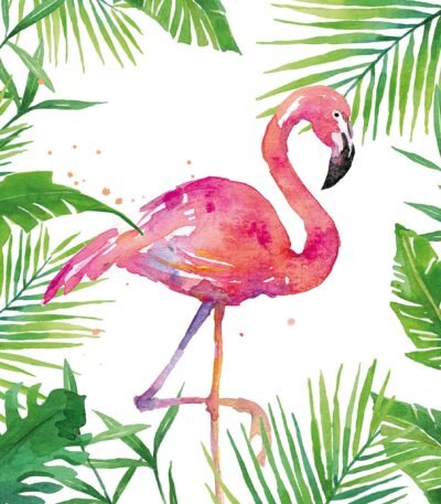 Decoupage Paper Napkins - Tropical Flamingo