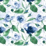 Decoupage Paper Napkins - Powdery Roses Blue
