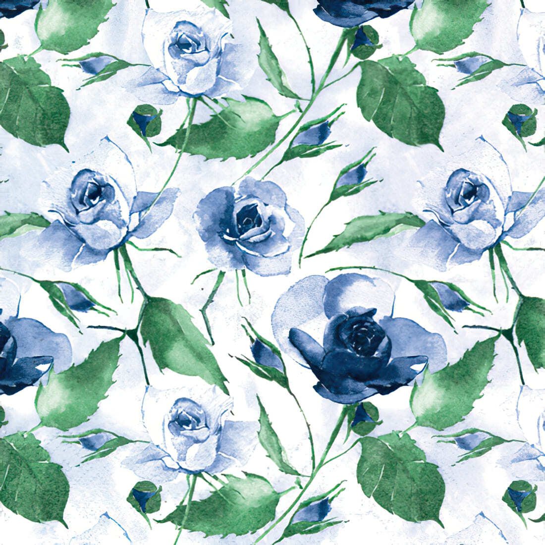 Decoupage Paper Napkins - Powdery Roses Blue - The Tissue Store Decoupage Paper Napkins - Powdery Roses Blue