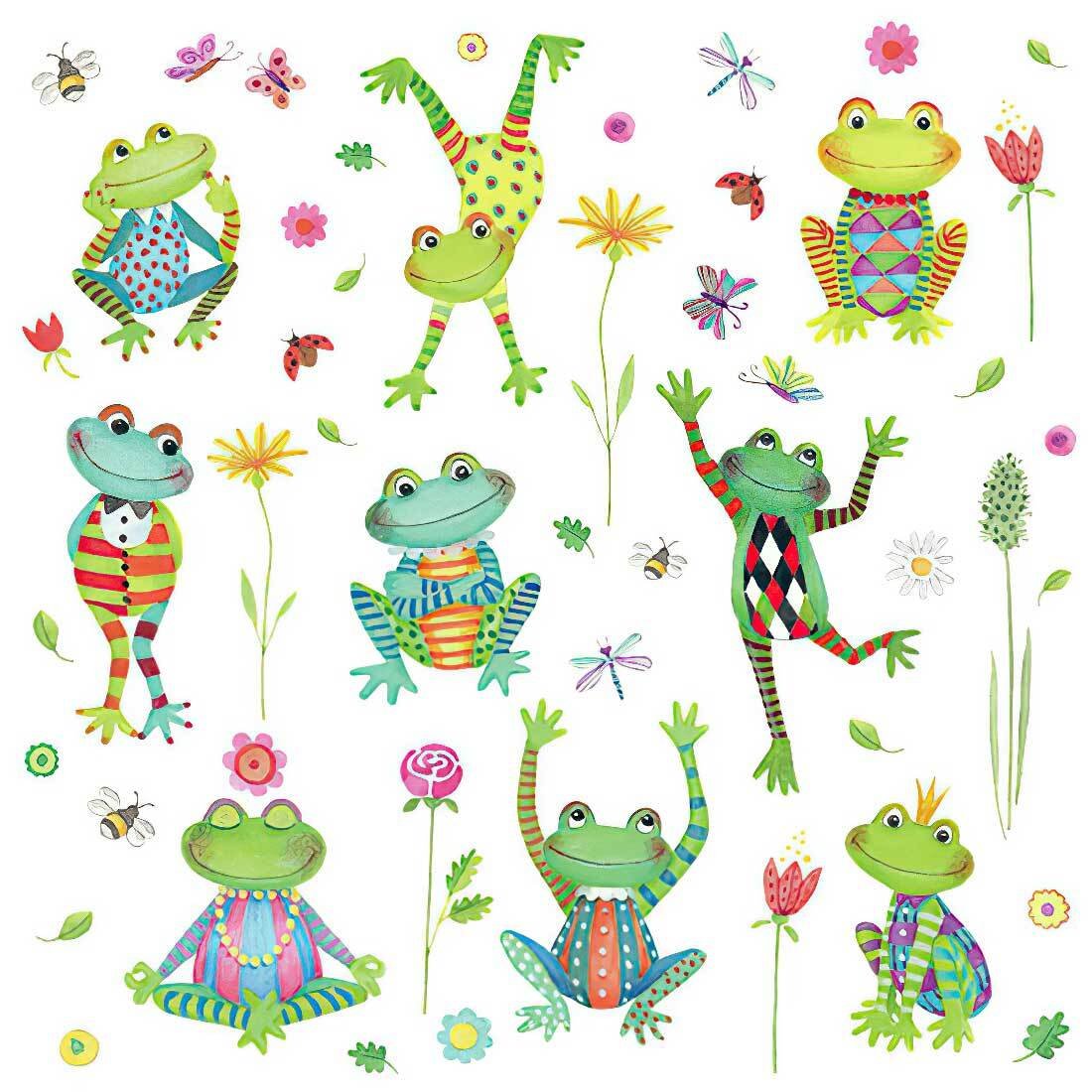 Decoupage Paper Napkins - Happy Frogs - The Tissue Store Decoupage Paper Napkins - Happy Frogs