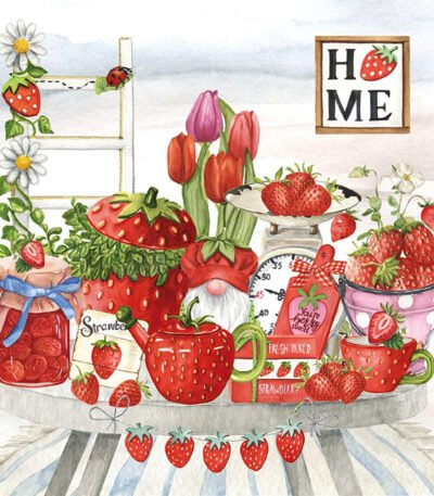 Decoupage Paper Napkins - Strawberry Home