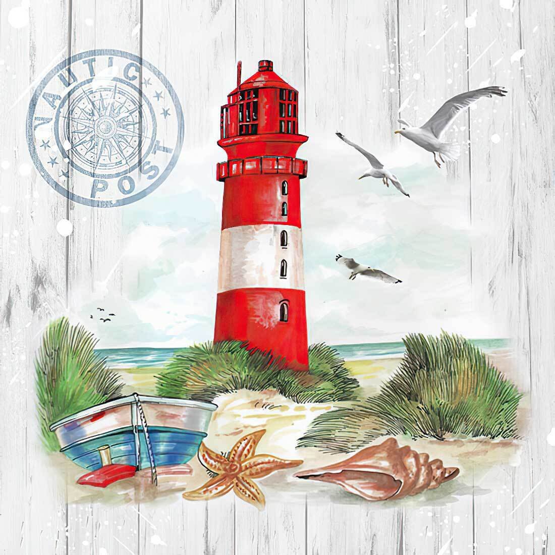 Decoupage Paper Napkins - Lighthouse - The Tissue Store Decoupage Paper Napkins - Lighthouse