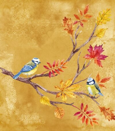 Decoupage Paper Napkins - Oiseaux Sur Branche De