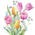 Decoupage Paper Napkins - Tulips Bouquet