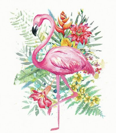 Decoupage Paper Napkins - Tropical Flamingo