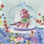 Decoupage Paper Napkins - Cupcake In Glass