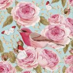 Decoupage Paper Napkins - English Roses Bird