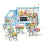 Decoupage Paper Napkins - Flower Truck