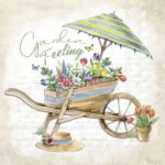 Decoupage Paper Napkins - Garden Feeling Cream