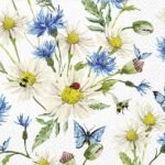 Decoupage Paper Napkins - Ladybird In Daisies