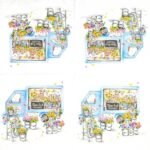 Decoupage Paper Napkins - Flower Truck