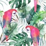 Decoupage Paper Napkins - Red Parrots