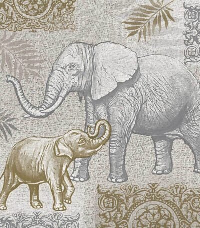 Decoupage Paper Napkins - Indian Style Elephants