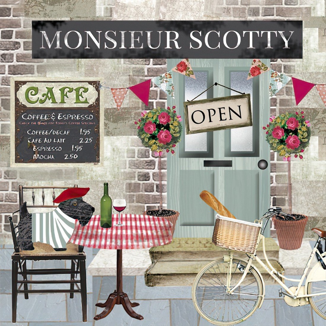 Decoupage Paper Napkins - Monsieur Scotty - The Tissue Store Decoupage Paper Napkins - Monsieur Scotty
