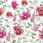 Decoupage Paper Napkins - Raspberry Flower