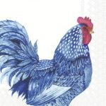 Decoupage Paper Napkins - Blue Plumage