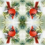 Decoupage Paper Napkins - Winter Cardinal