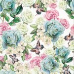 Decoupage Paper Napkins - Powder Garden