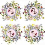 Decoupage Paper Napkins - Spring Medaillon
