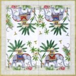 Decoupage Paper Napkins - Indian Elephant w/ Monkey