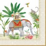 Decoupage Paper Napkins - Indian Elephant w/ Monkey