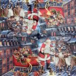 Decoupage Paper Napkins - Santa With Reindeers On Roof