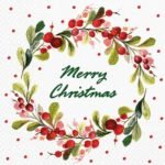 Decoupage Paper Napkins - Berries Ring Eng