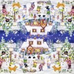 Decoupage Paper Napkins - Snowy Winter In Village