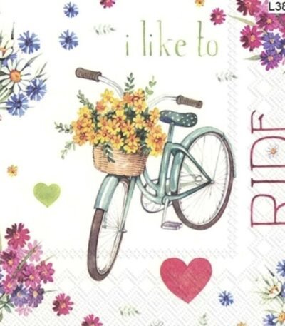 Decoupage Paper Napkins - I Love My Bike