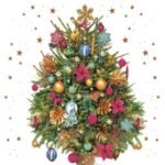 Decoupage Paper Napkins - Photo Christmas Tree