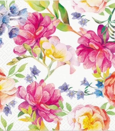Decoupage Paper Napkins - Orchid With Peony