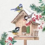Decoupage Paper Napkins - Birds Meeting Point Cream ofs