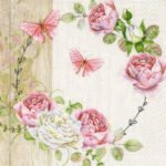 Decoupage Paper Napkins - Roundel of Roses