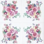 Decoupage Paper Napkins - Watercolour Flowers Arrangement