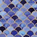 Decoupage Paper Napkins - Art Deco Aqua