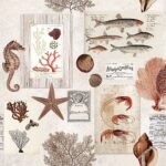 Decoupage Paper Napkins - Sepia Sea Cream