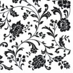 Decoupage Paper Napkins - Arabesque White Black