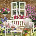 Decoupage Paper Napkins - Garden Bench