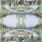 Decoupage Paper Napkins - Lakeside Fishing