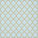 Decoupage Paper Napkins - Ogee Gold/Blue