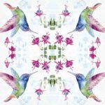 Decoupage Paper Napkins - Hummingbird Light Blue