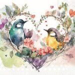 Decoupage Paper Napkins - Loving Birds
