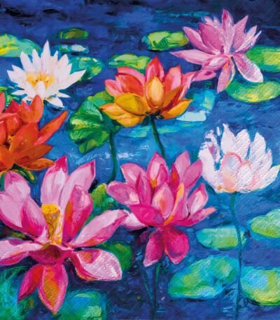 Decoupage Paper Napkins - Lily Pond