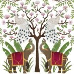 Decoupage Paper Napkins - Elephants & Peacocks