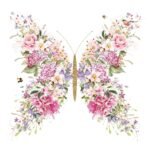 Decoupage Paper Napkins - Papillon Et Fleurs